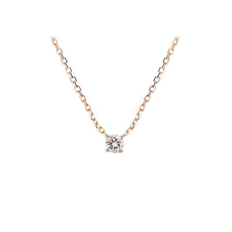 Gold-Plated Zircon Necklace