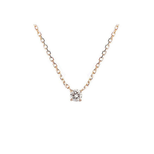 Gold-Plated Zircon Necklace