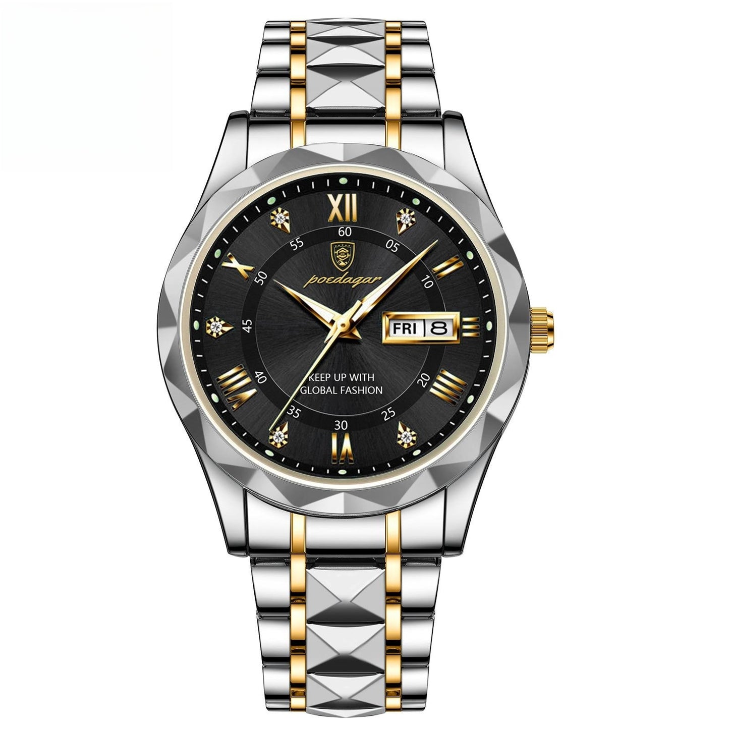 Luminous Dual Calendar Watch