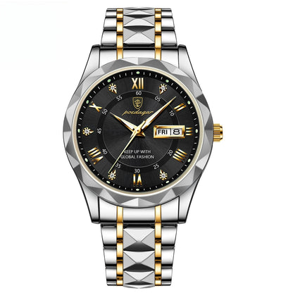 Luminous Dual Calendar Watch