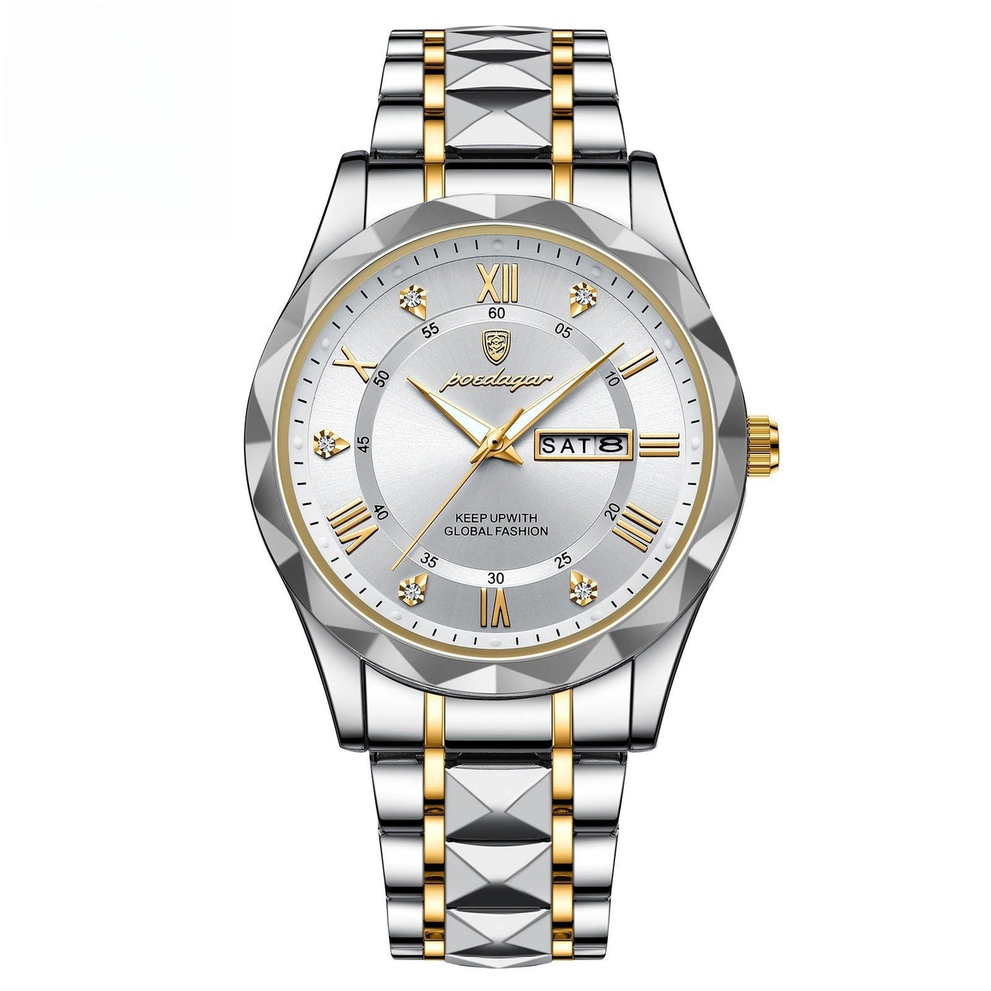 Luminous Dual Calendar Watch