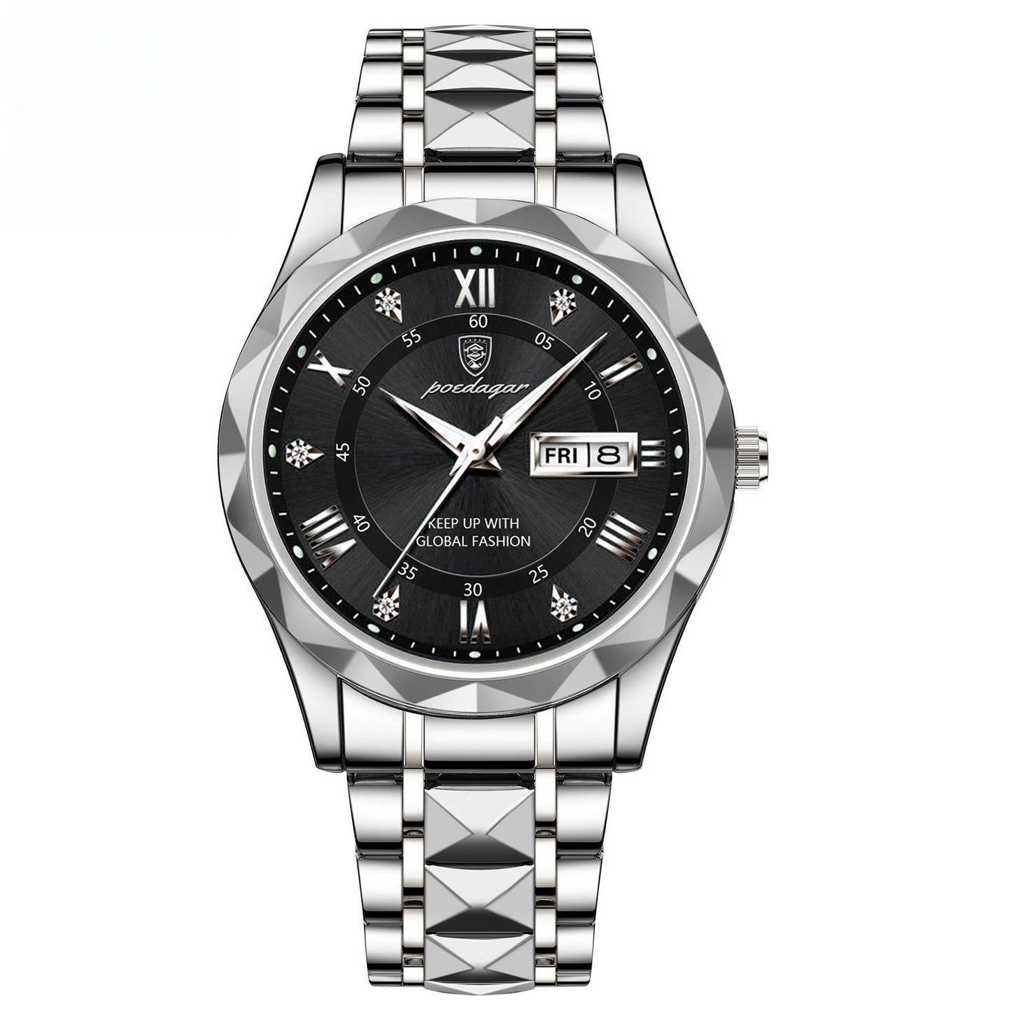 Luminous Dual Calendar Watch