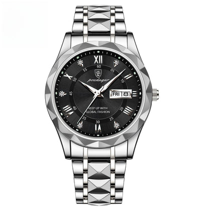 Luminous Dual Calendar Watch