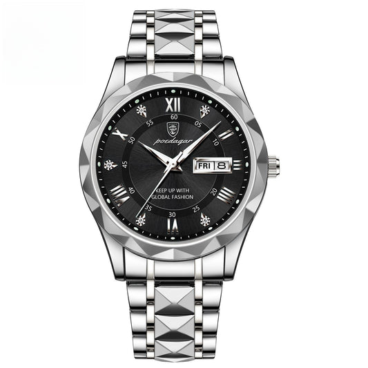 Luminous Dual Calendar Watch