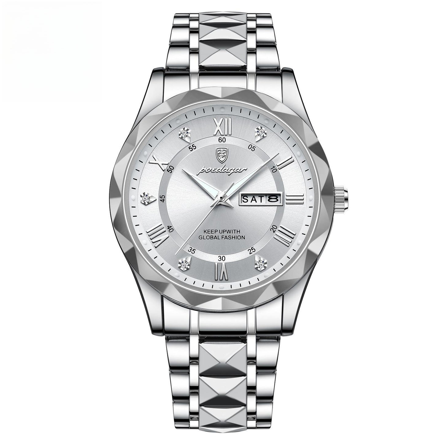 Luminous Dual Calendar Watch