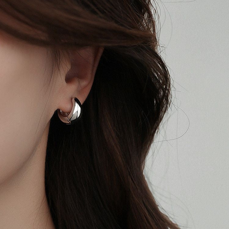 Minimal Titanium Earrings