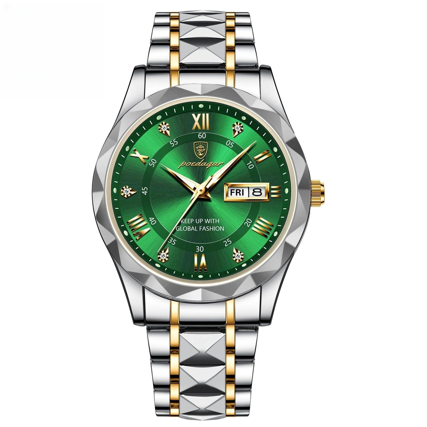 Luminous Dual Calendar Watch